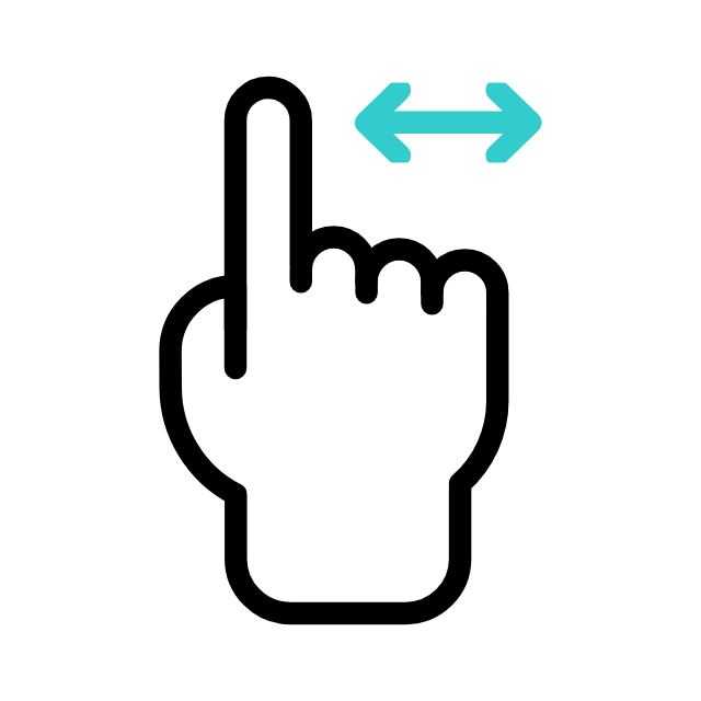 左右滑動icon